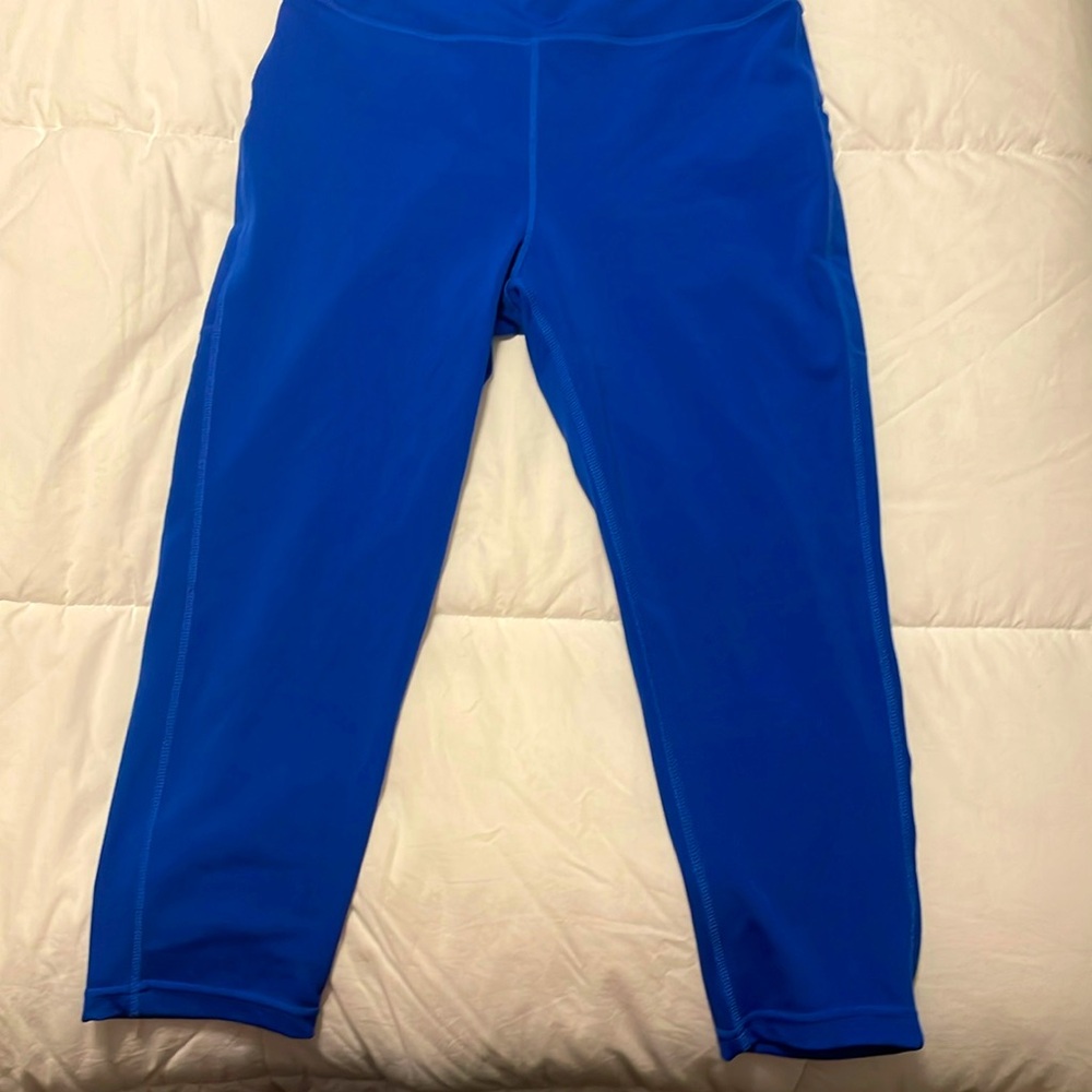 Pop fit. Medium blue. Size medium.
